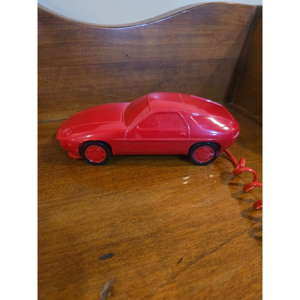 Vintage 1985 Telephone Dialfone Red Sport Car Auto Novelty RC22 Phone Hong Kong